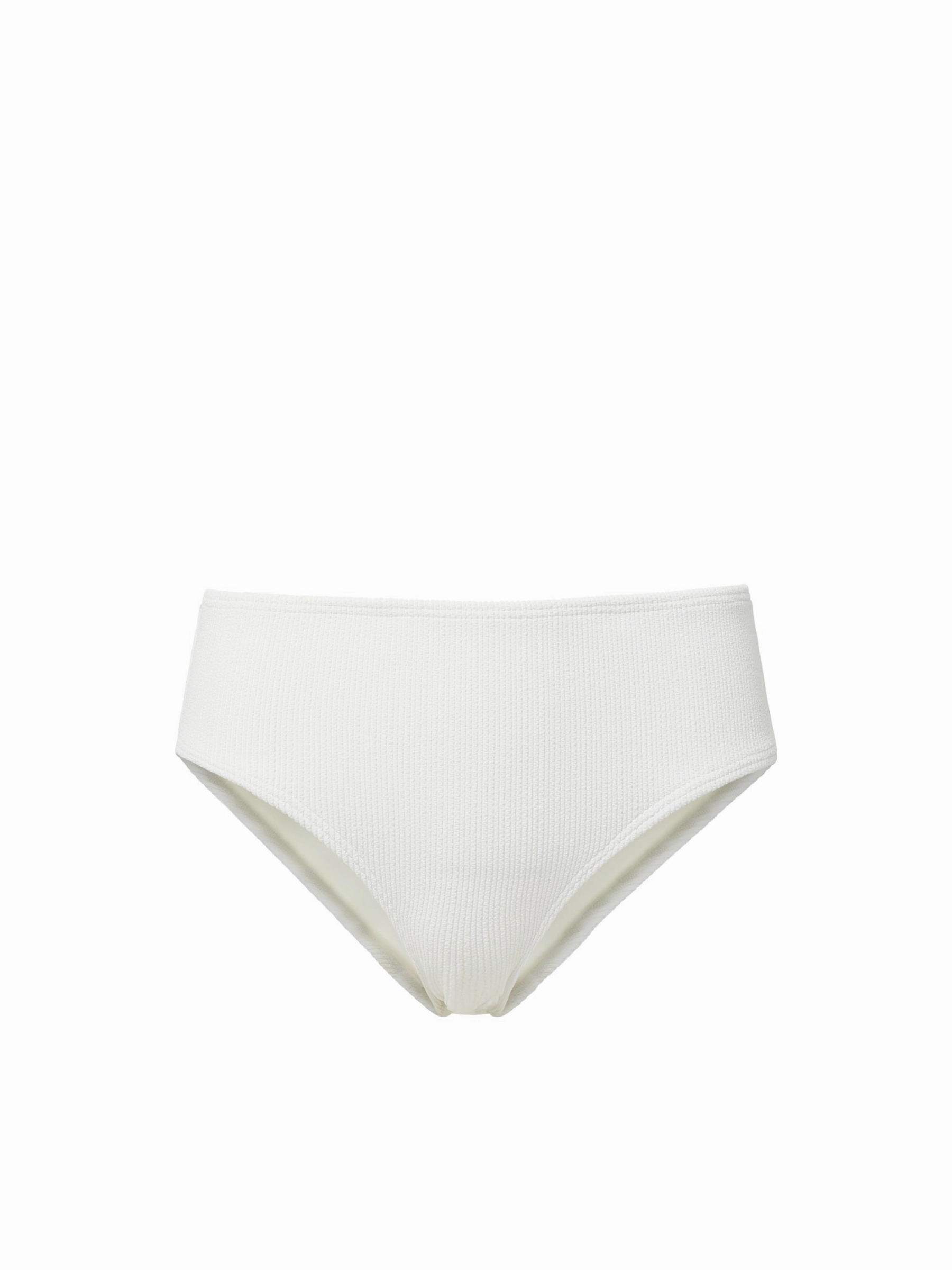 Classic Midrise Bottom Ivory Texture fashionable beach swimwear, modern womens bikinis