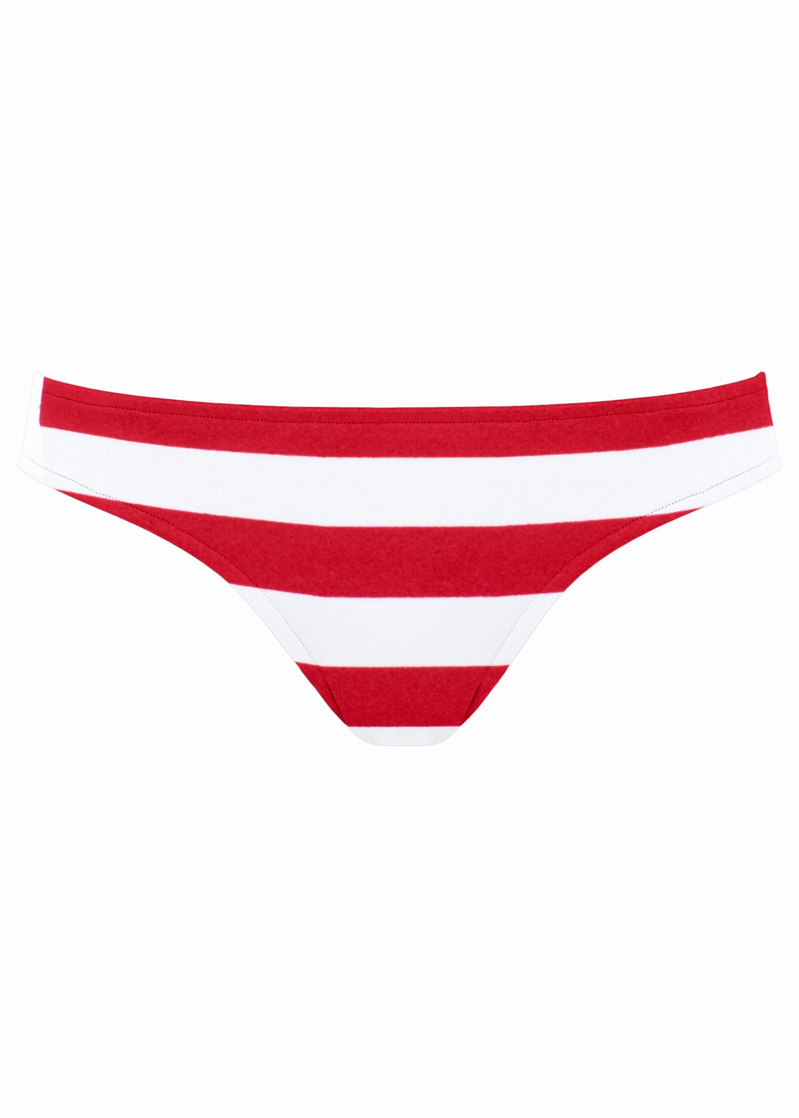 Classic Moderate Bottom - Red & White Stripe