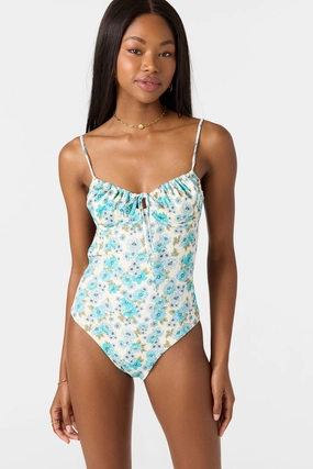 COASTAL FLORAL KAILUA ONE-PIECE classic women's swimwear, everyday swimwear for ladies