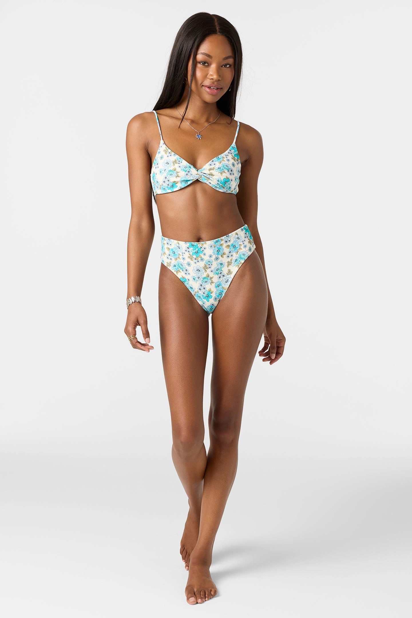 COASTAL FLORAL MALIBU TOP