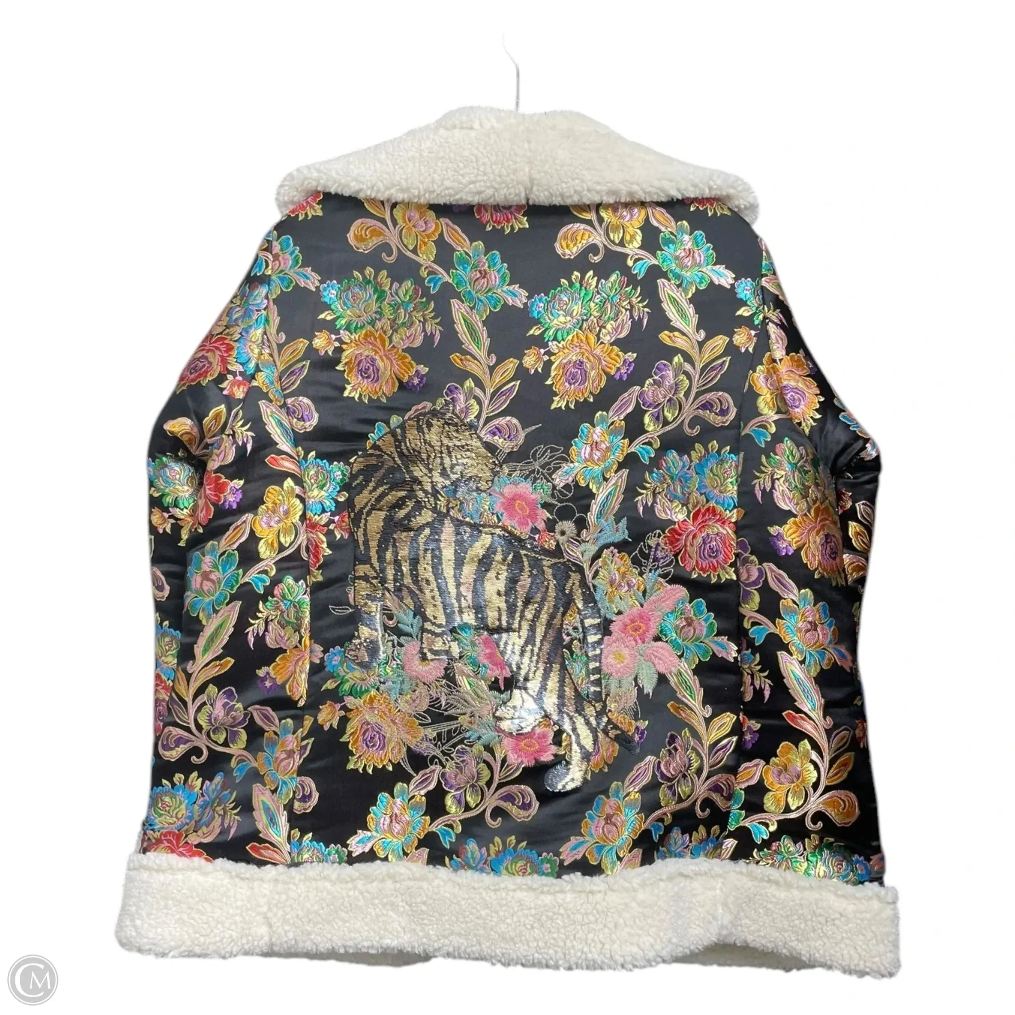 Coat Designer By Johnny Was In Rainbow Print, Size: L Johnny Was Clothing