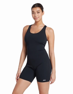 Cottesloe Legsuit - Black minimalistic swimsuits women, sleek swimwear styles