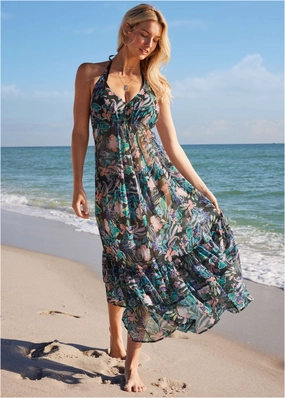 Cover Up Dress - Tropical Walks womens sun protection swimwear, trendy swimwear collection