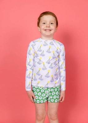 Croc | Mini Rashguard Top (Unisex) girls full coverage swimwear, kids swimwear for pool