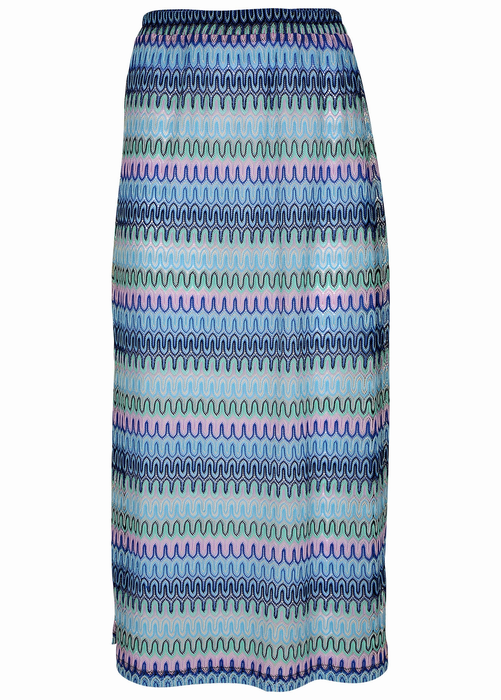 Crochet Maxi Skirt - Starlight Blue Multi