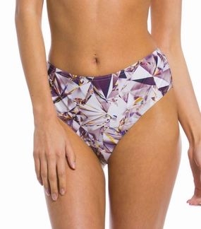 Crystal High Waisted Bikini Brief fashionable swimwear for women, elegant womens swimwear