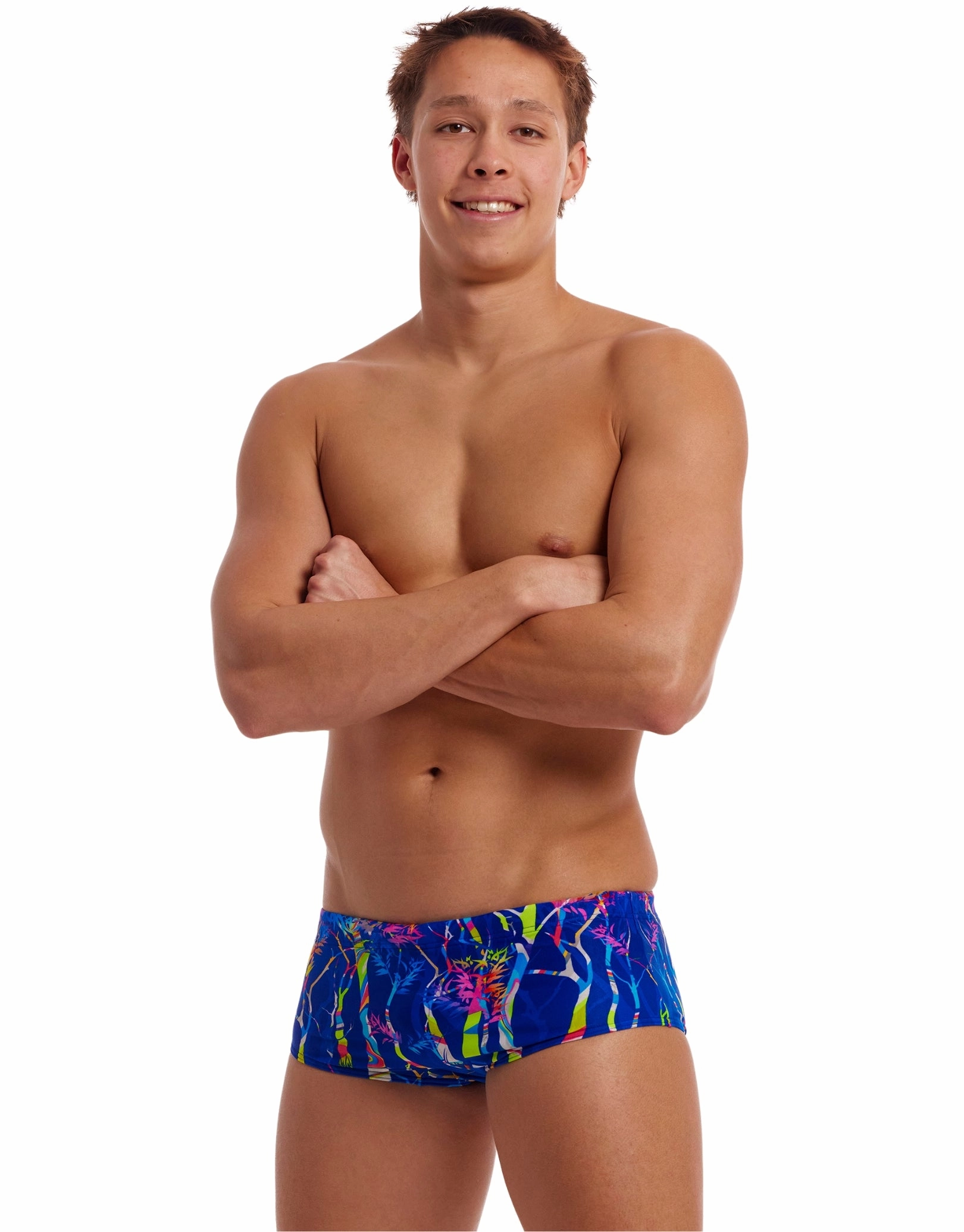 Dammed Sidewinder Swim Trunks - Blue