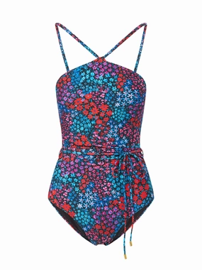 Daphne One Piece In Bloom high waist swimwear women, swimsuit for women beachwear
