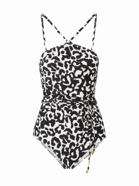 Daphne One Piece Mia Leopard high waist swimwear women, swimsuit for women beachwear