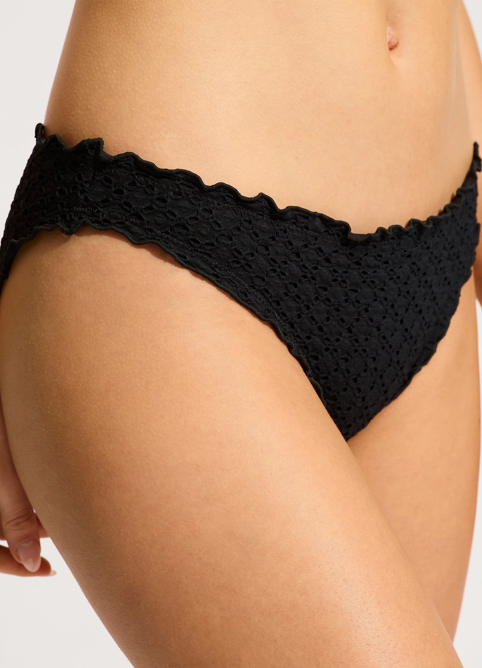 Daydreamer Hipster Bikini Bottom - Black