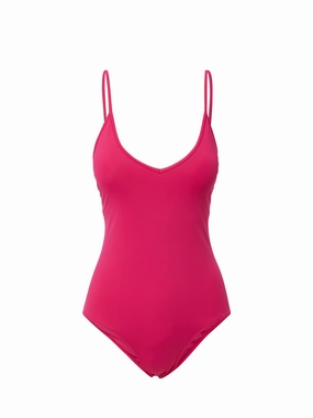 Deb One Piece Fuchsia fashionable beach swimwear, modern womens bikinis