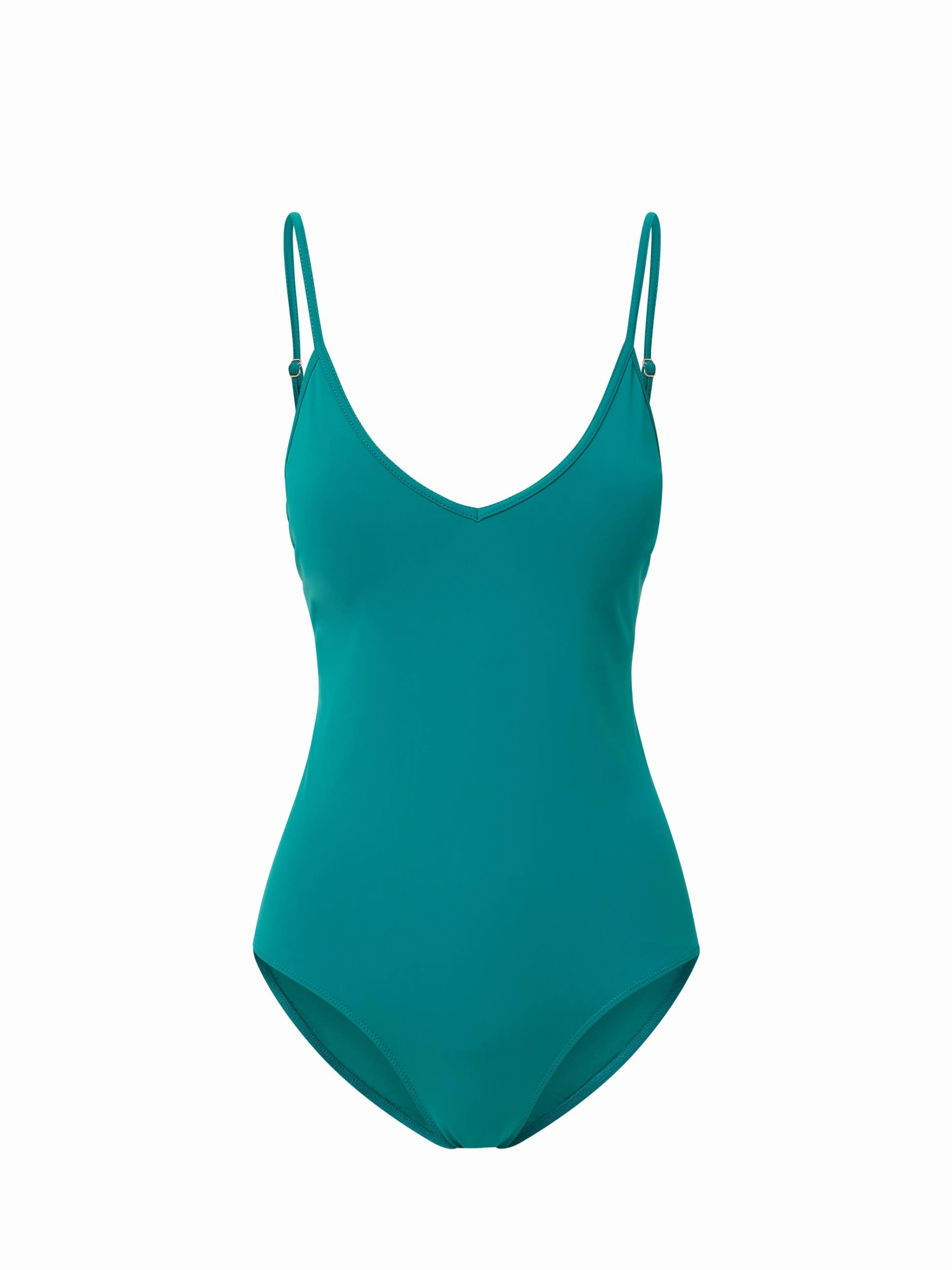 Deb One Piece Petrol fashionable beach swimwear, modern womens bikinis