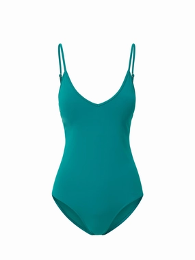 Deb One Piece Petrol fashionable beach swimwear, modern womens bikinis