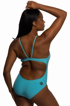 Devon One Piece Swimsuit - Hawaii Blue inclusive swimwear styles, all season swimwear options
