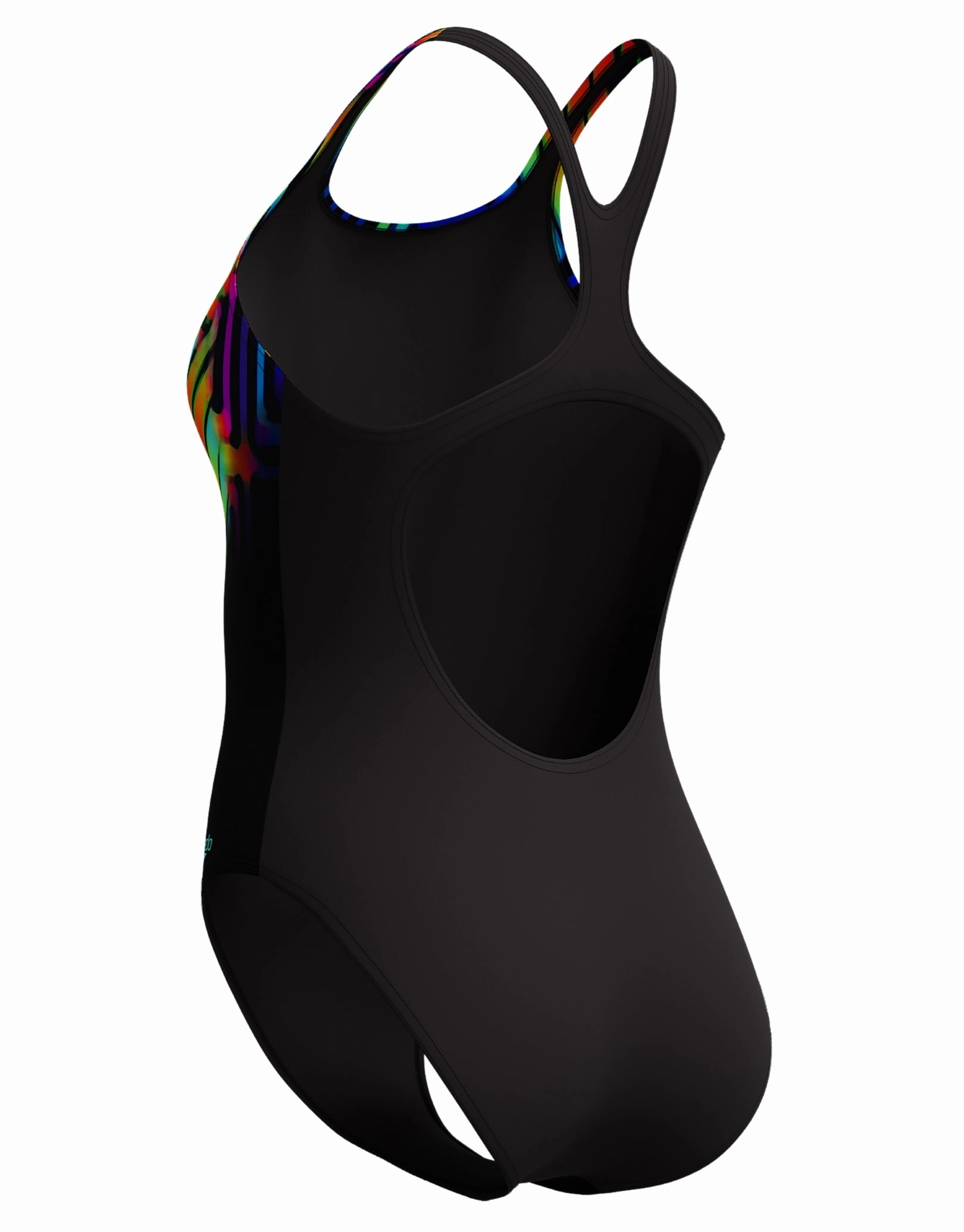 Digital Placement Medalist Swimsuit - Black/Multi