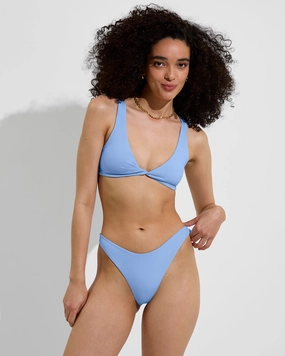 Dip Bottom - Blue Skies sleek design swimwear for women, minimalist swim styles