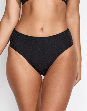 Diva Olympia Bikini Pant - Black adjustable swim bottoms women, flattering bikini bottoms
