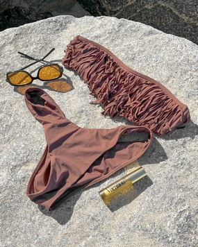Dixie Bikini Top - Cafe halter swim tops, wireless bikini tops
