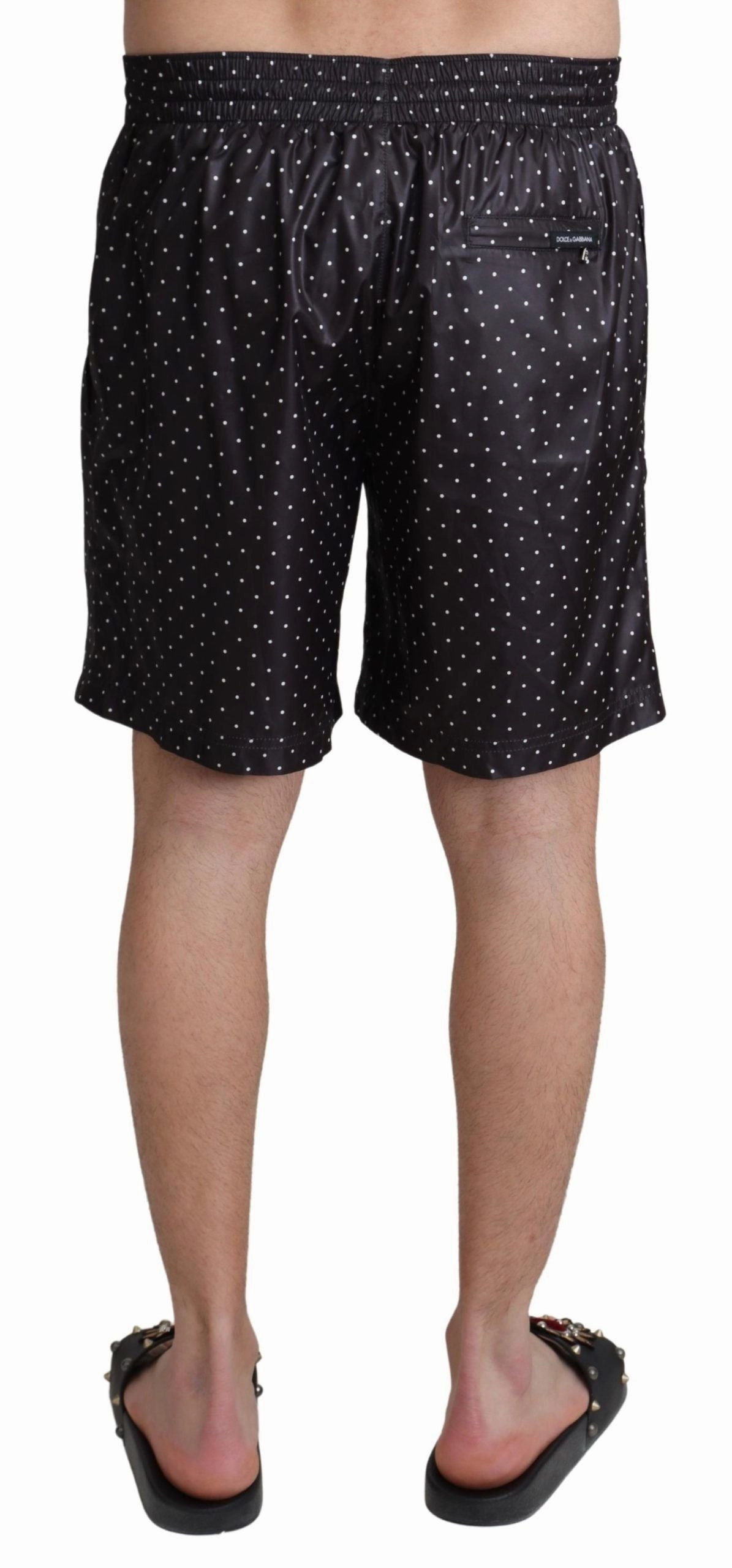 Dolce & Gabbana Chic Polka Dot Men's Swim Men's Trunks