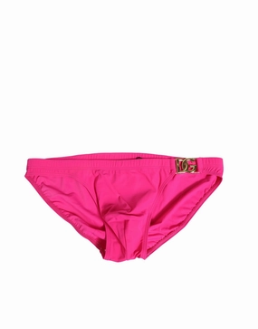 Dolce & Gabbana Nylon gold Logo Beachwear Brief Men's Swimwear (Pre-Owned) mens full coverage swimwear, stylish mens swim trunks