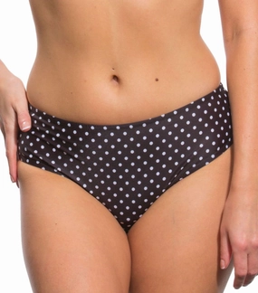 Domino High Waisted Bikini Brief fashionable swimwear for women, elegant womens swimwear