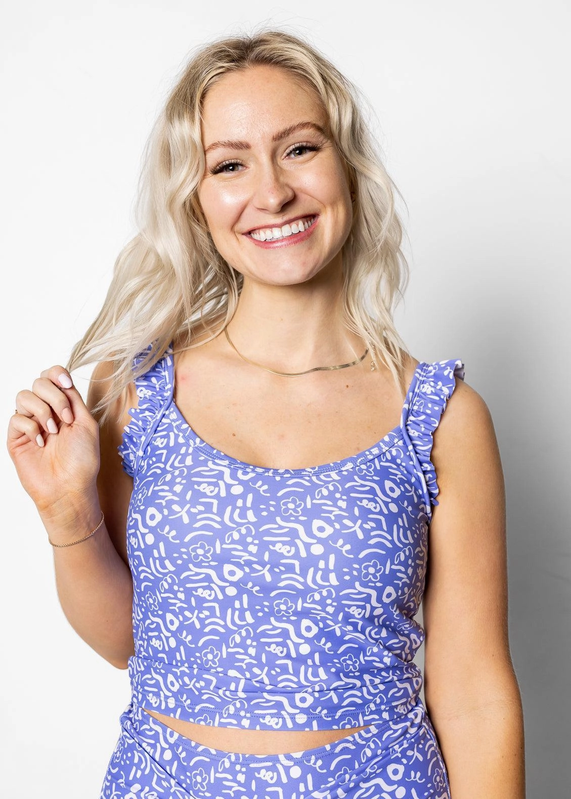 Doodles | Flutter Top tankini swim tops, adjustable bikini tops