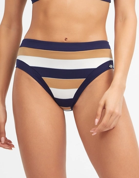 Doris Maxi Bikini Pant - Stripe adjustable swim bottoms women, flattering bikini bottoms