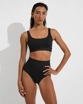 Double Scoop Top - Jet sleek design swimwear for women, minimalist swim styles