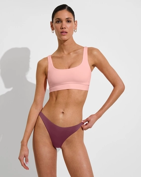 Double Scoop Top - Salt sleek design swimwear for women, minimalist swim styles