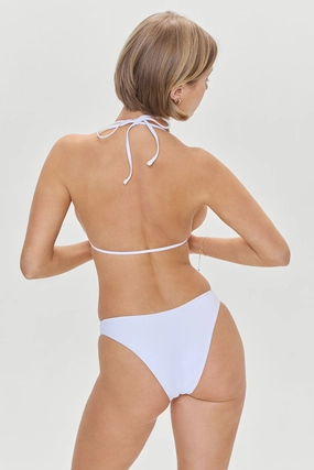 Dove Bikini Bottom - Optic White womens printed swimsuits, beach ready swimwear ladies