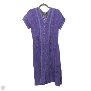 Dress Casual Midi By Johnny Was In Purple, Size: S Johnny Was Clothing