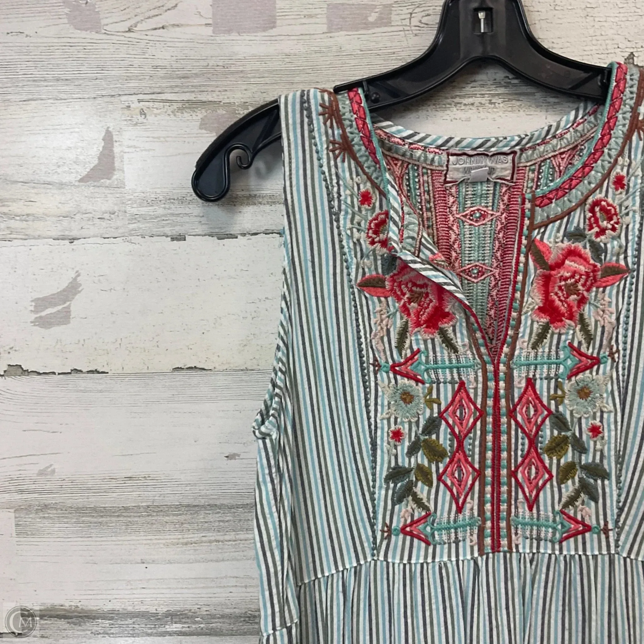 Dress Casual Short By Johnny Was In Blue, Size: Xs Johnny Was Clothing