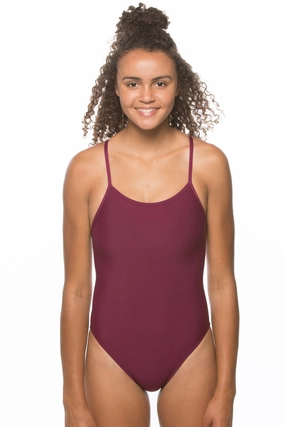 Drew One Piece Swimsuit - Cabernet inclusive swimwear styles, all season swimwear options
