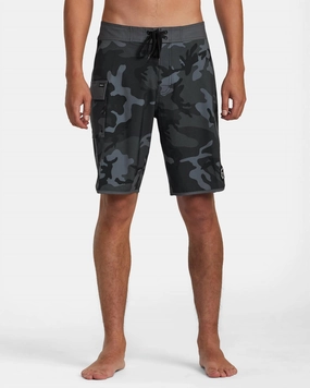 Eastern 20" Boardshorts In Black mens full coverage swimwear, stylish mens swim trunks