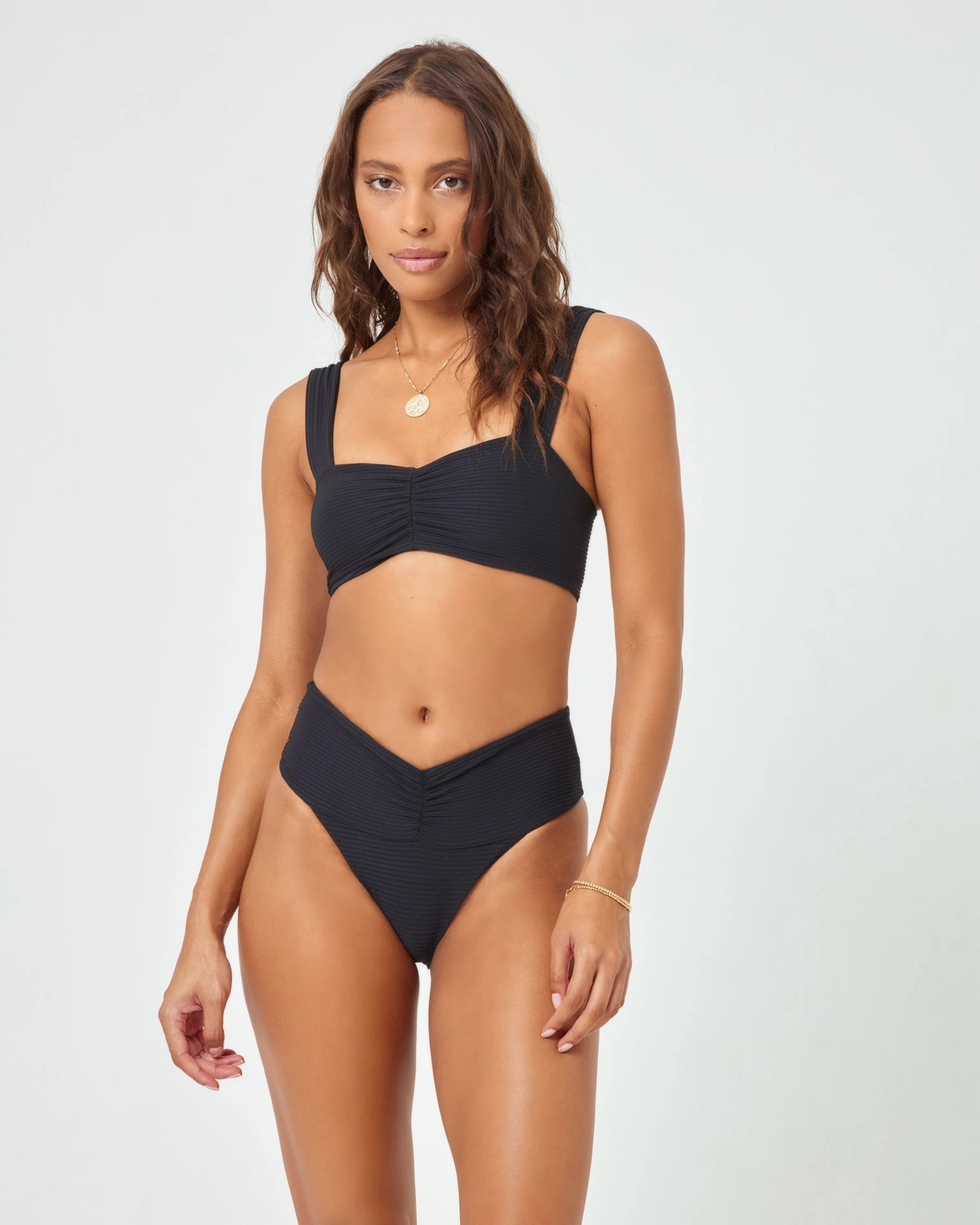 Eco Chic Repreve Bardot Bikini Bottom - Black
