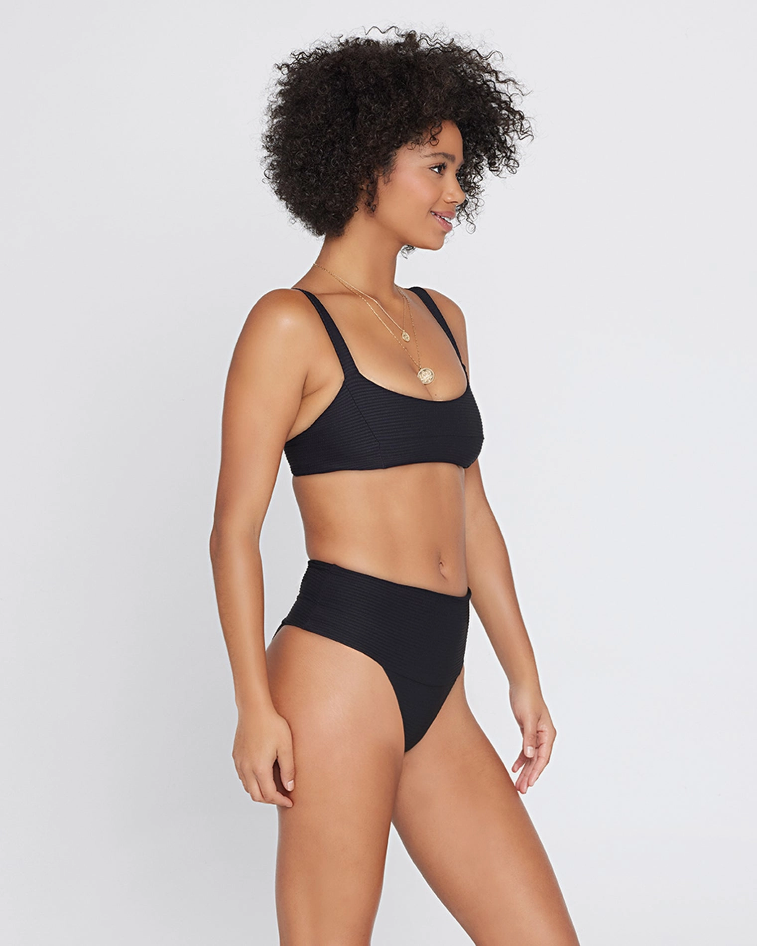 Eco Chic Repreve Jess Bikini Top - Black