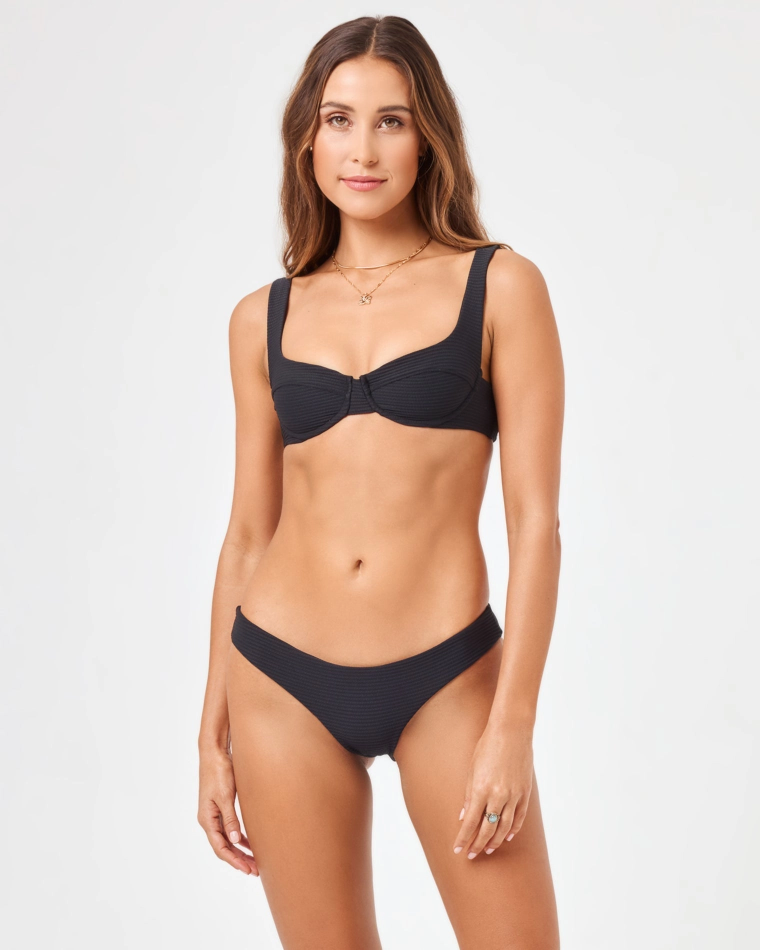 Eco Chic Repreve Nikita Bikini Top - Black timeless swimwear styles women, comfy swimwear for women