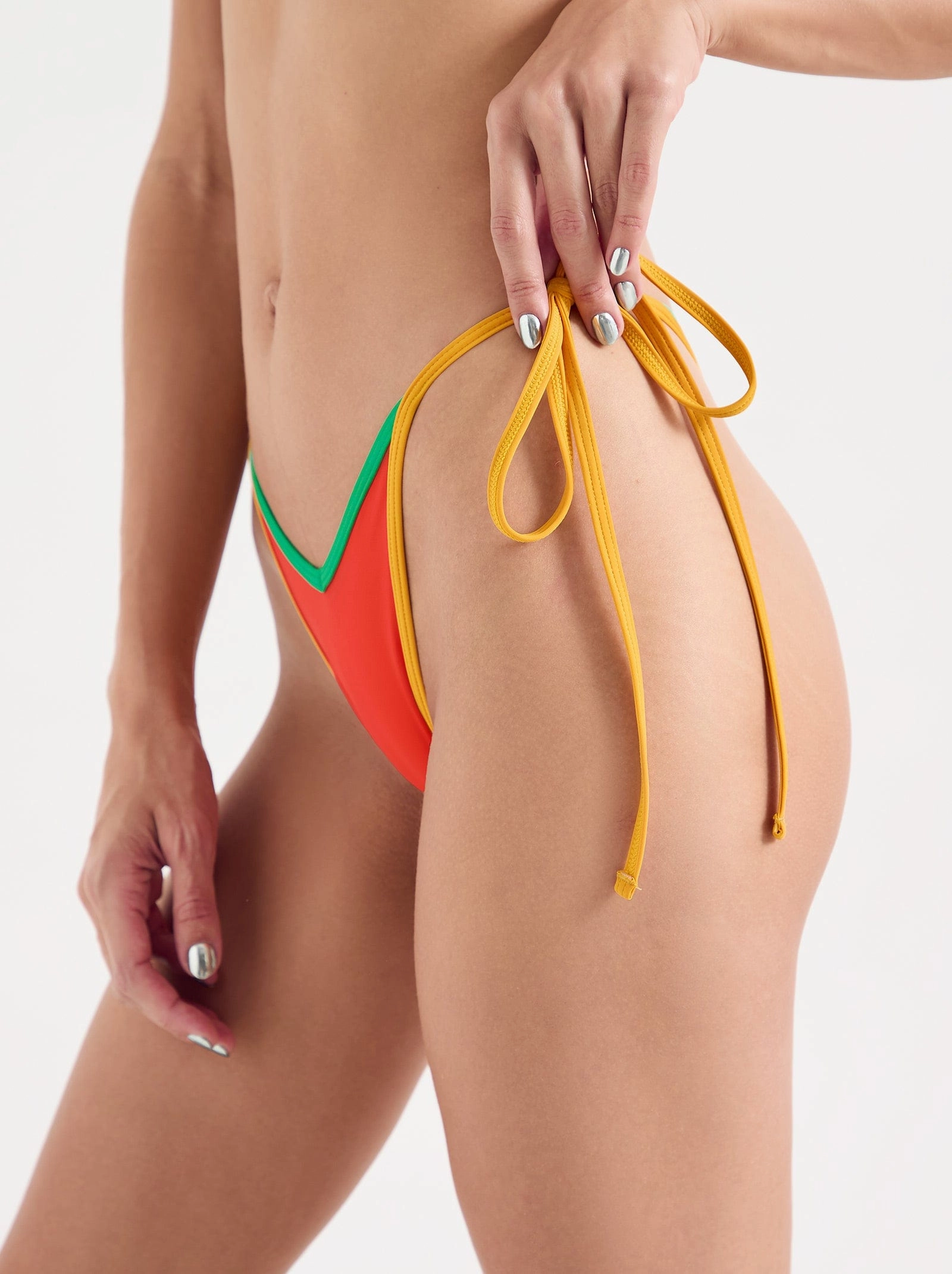 elaya bottom syros cheeky swim bottoms, full coverage swim briefs women