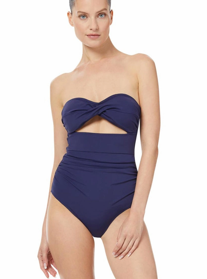 Ella One Piece Navy Satin