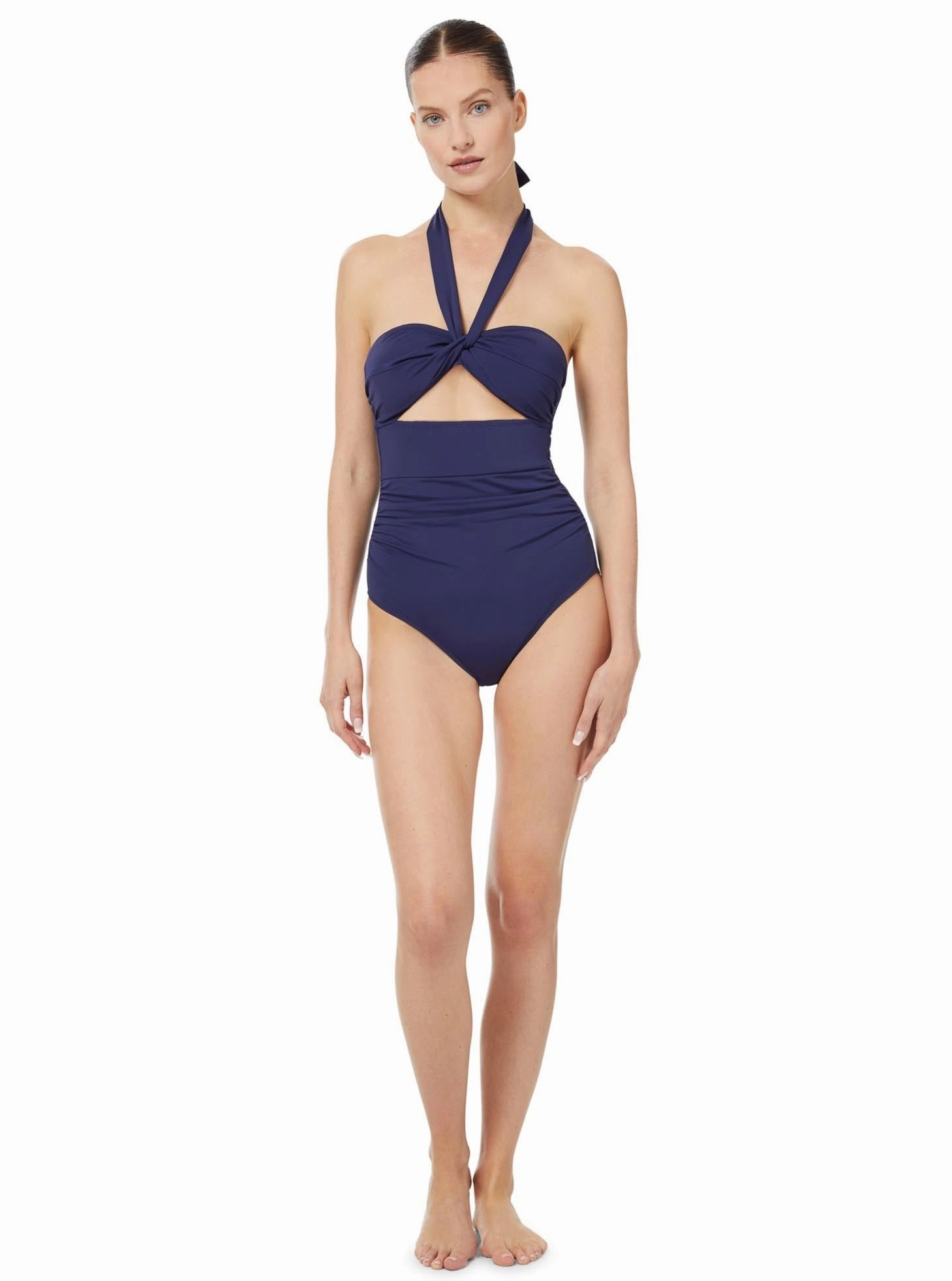 Ella One Piece Navy Satin