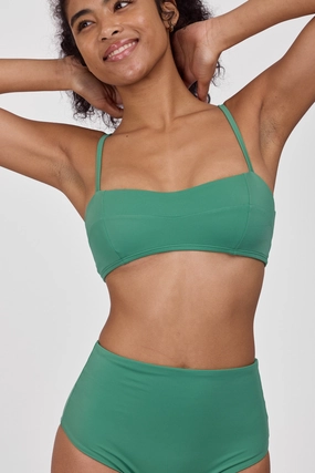 Ellen Bikini Top - Kale all purpose swimwear, comfortable swimwear for everyone