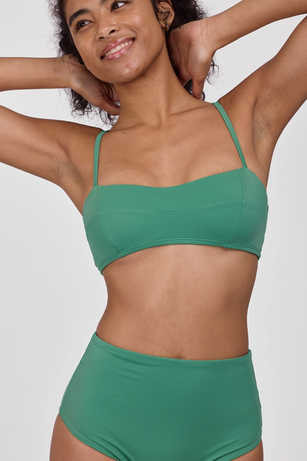 Ellen Bikini Top - Kale all purpose swimwear, comfortable swimwear for everyone