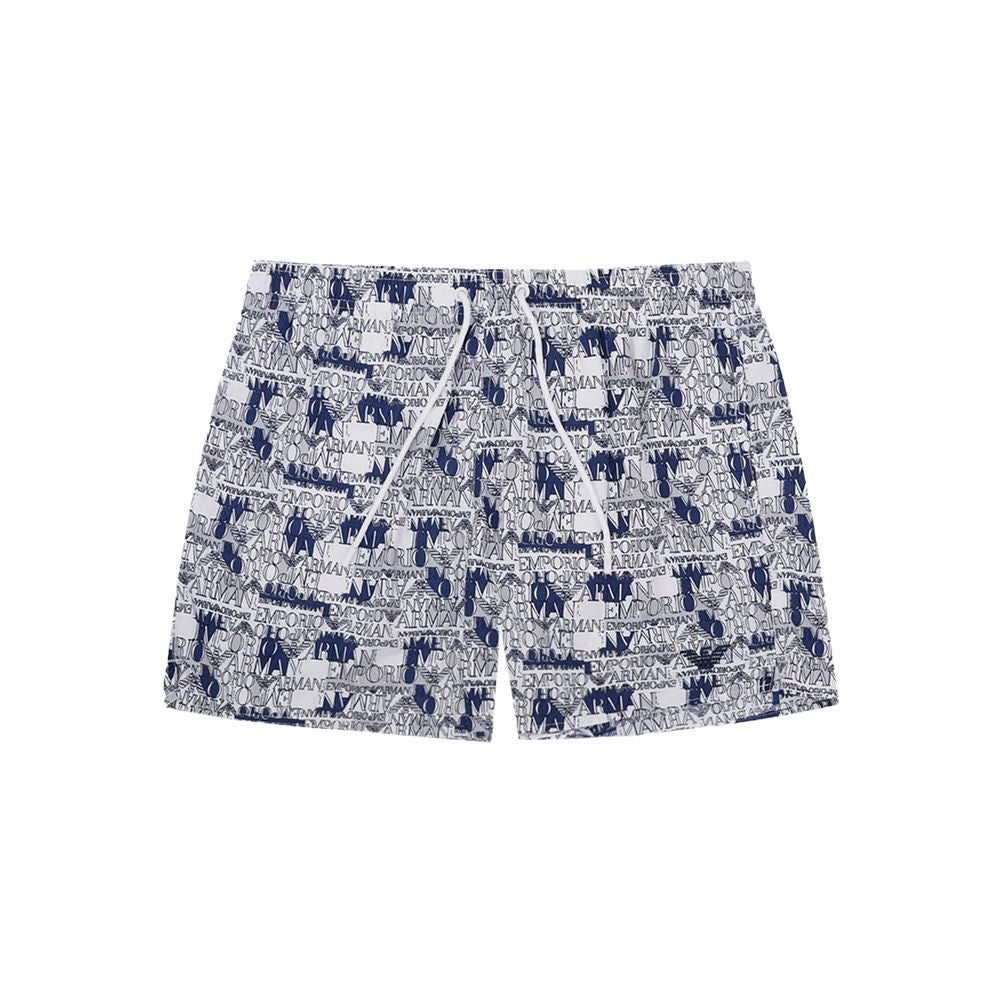 Emporio Armani Elegant Polyester Swim Men's Shorts mens full coverage swimwear, stylish mens swim trunks