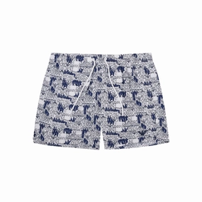 Emporio Armani Elegant Polyester Swim Men's Shorts mens full coverage swimwear, stylish mens swim trunks