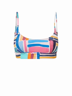 Erika Top Modern Art fashionable beach swimwear, modern womens bikinis