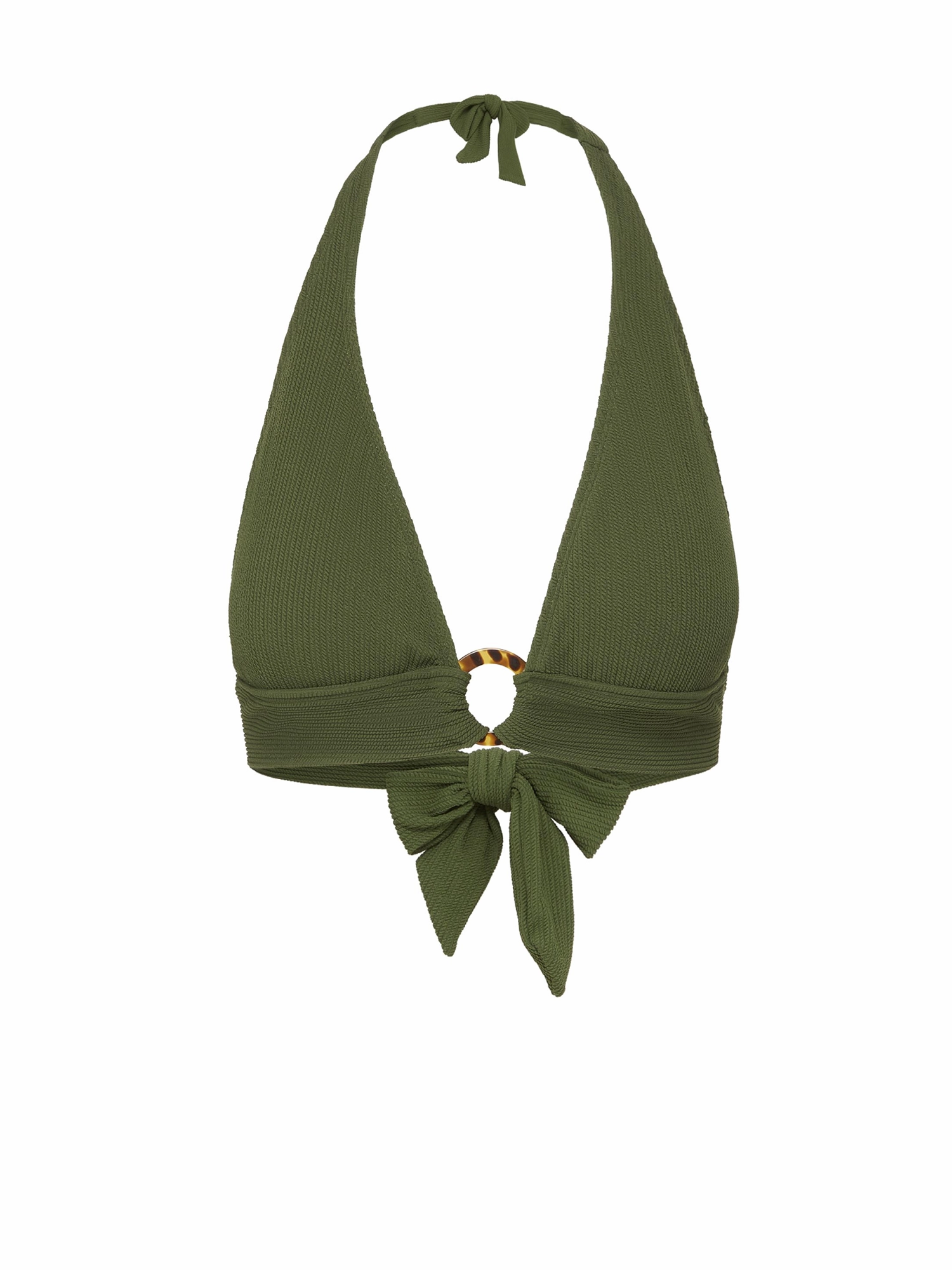 Erin Top Olive Texture fashionable beach swimwear, modern womens bikinis