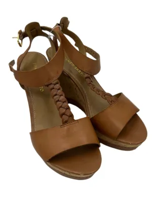 Espadrille Wedge By Franco Sarto In Brown, Size: 8.5 franco sarto