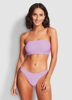 Essentials High Cut Pant - Lilac affordable swimwear for women, chic swimsuits for women