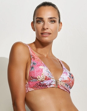 Euphoria Bikini Top - Rose Infusion full coverage swim tops, cute bikini tops