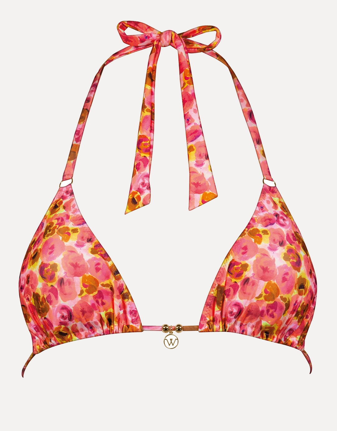 Euphoric Bloomwave Triangle Bikini Top - Sunsoaked Neons full coverage swim tops, cute bikini tops